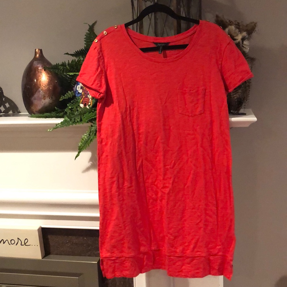 Coral Dream colored T-shirt Dress/Tunic